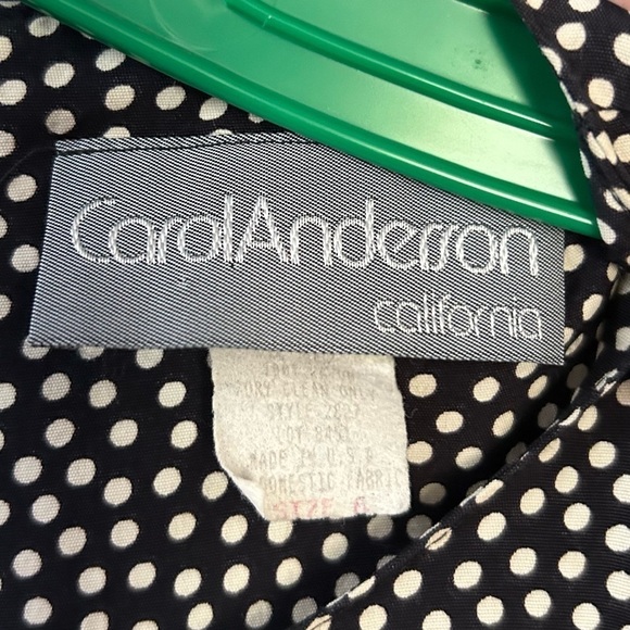 Vintage 90’s RomCom Style Long and Loose Black and White Polka Dot Dress, Size 6 - Picture 13 of 14